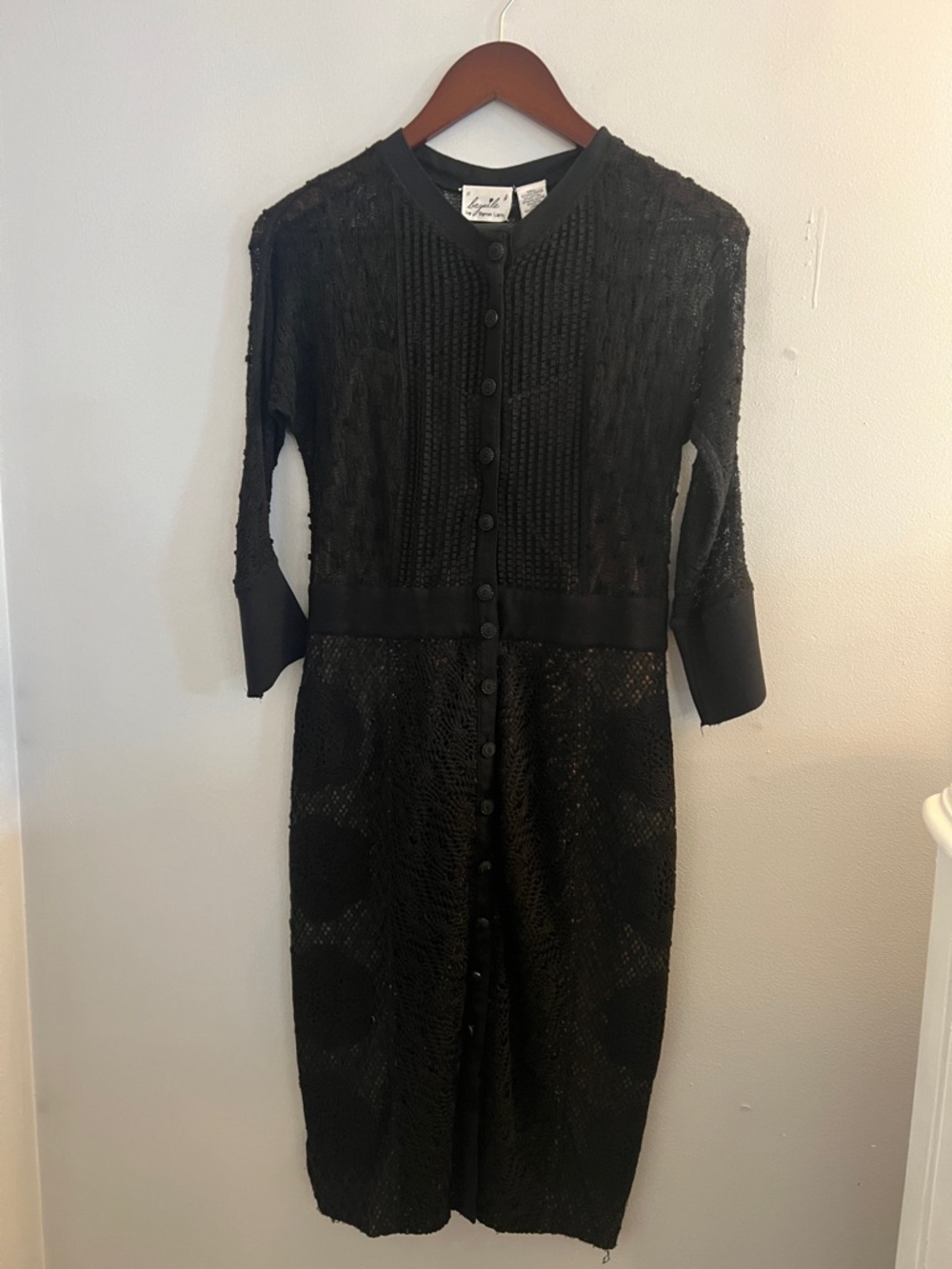 BYRON LARS- button front knit dress sz 6